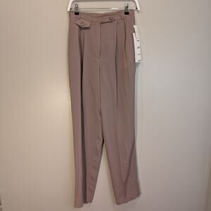 Kenar Dress Pants Pleated Beige Business Formal Casual Retro NWT - Size 8
